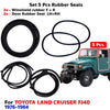 Windshield F+R Door Rubber Set 5 Fits Toyota Land Cruiser FJ40 SUV 1976-84 D05