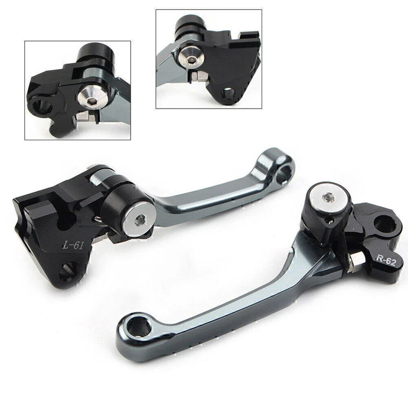 Kawasaki KX450F CNC Titanium Pivot Dirt Clutch Brake Levers (2006-2012)