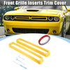 Dodge Challenger (2015-2022) Yellow Grille Mesh Inserts Front Exterior Trim