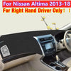 Nissan Altima RHD Leather Dashboard Dash Cover (2013–2018)