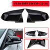 BMW F20 F21 F22 F30 F32 F36 Gloss Black Rear Mirror Cover Caps (2012+)