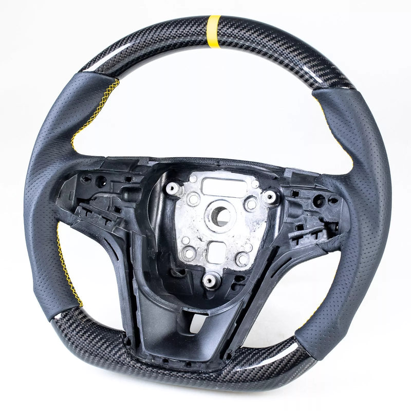 Chevrolet Camaro Carbon Flat Bottom Leather Steering Wheel (2012-2015)