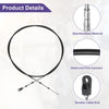 Make Model 2 x 300cm 10FT Marine Boat Throttle Shift Control Cable Black