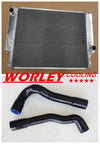BMW E36 M3 Z3 325TD 320 323 325 328 Aluminum Radiator + Black Hose (1992-1999)