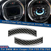 Mini Cooper F54 F55 F56 F60 Carbon Fiber GPS Navigation Sticker Trim (2014-2023)