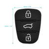 Replacement () Hyundai 3 Button Key Fob Shell Case Rubber