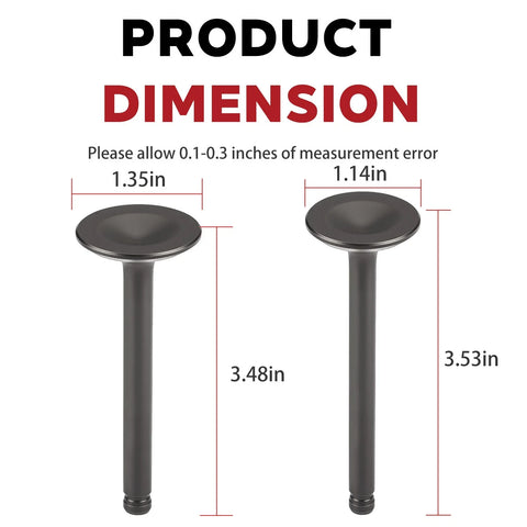 Kawasaki Mule 600 610 SX KAF400 Intake & Exhaust Valves (2005–2024)