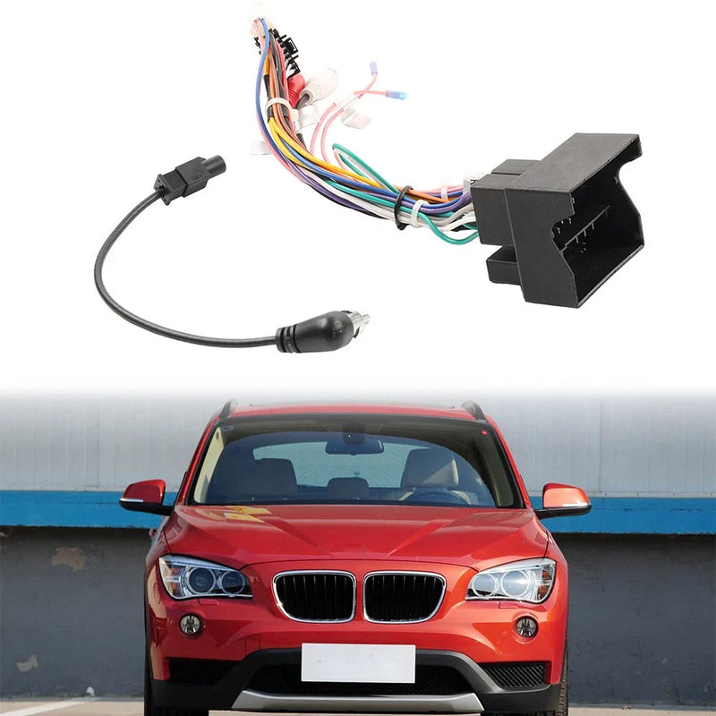 BMW 3 Series E90 X1 E84 16Pin Stereo Radio Wiring Harness Power Cable (2007-2013)