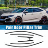 Honda Civic (2016-2021) Carbon Fiber 6 Pcs Windshield B Pillar Trim
