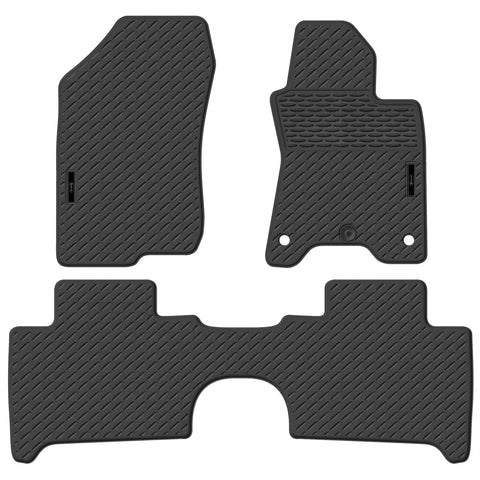 Navara D23 NP300 Dual Cab Full Set Custom Fit Moulded Rubber Floor Mats