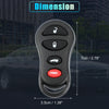 Jeep & Dodge Keyless Entry Remote Key Shell Cover