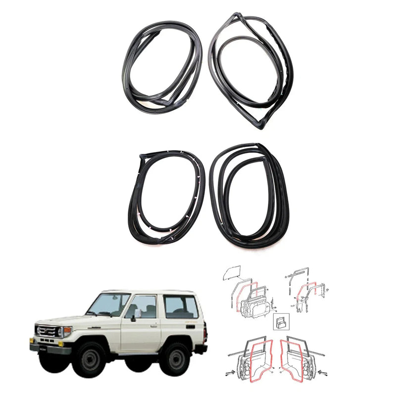 Toyota Land Cruiser Double Cab 1999-2007 Door Weatherstrip