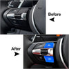 BMW 1 2 3 4 5 6 Series X5 Steering Wheel M1 M2 Mode Switch Button Cover Blue