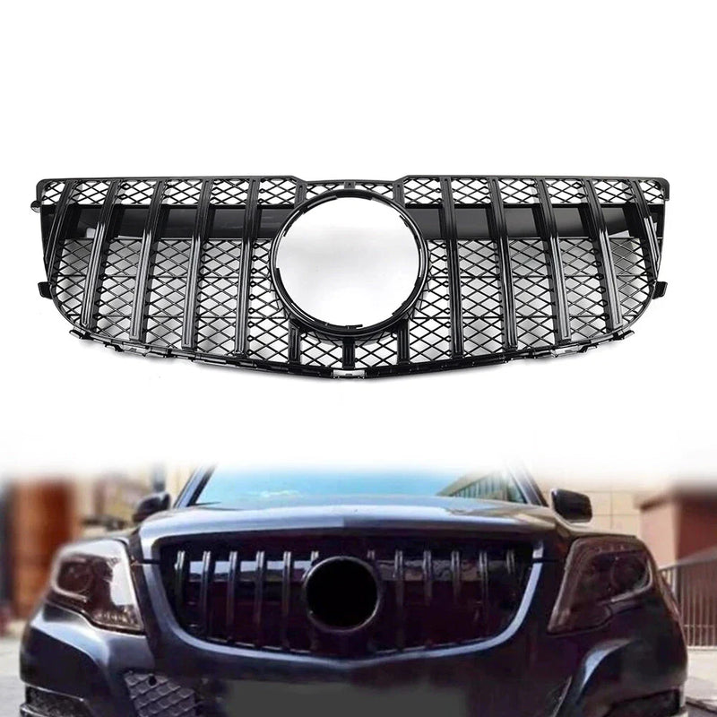 Benz GLK Class X204 (2013-2015) Black GTR Style Front Bumper Grille