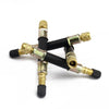 Car Truck Bus Black+Gold 4x Flexible Tire Tyre Valve Extension Adapter