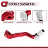 Bosuer M4 Shifter Lever / Folding / Red Silver Tone Head