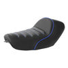 Harley Sportster XL883 1200 Black Blue Front Solo Driver Seat (2010-2022)