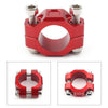 Universal Brake Clutch Perch Red CNC Rotating Bar Clamp 22mm 7/8"