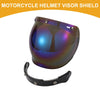 Motorcycle Helmet Anti-UV Chrome Blue Visor Shield