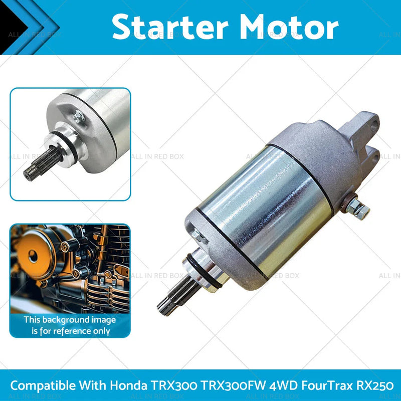 Honda TRX300 TRX300FW 4WD FourTrax Starter Motor (1988-2000)