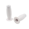 Vintage Motorcycle Handlebars White Universal 7/8" Easy-Hold Hand Grips