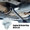 Lexus M12x1.25 Engine Oil Drain Plug Screws w/ Seal Rings