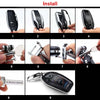 BMW 7 Series 2018 Leather Remote FOB Key Cover Keyless Case w Keychain