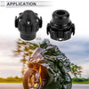 15.6mm Aluminum Alloy Motorcycle Slider Frame 2 Pcs Black