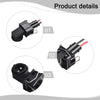 Golf Black ABS Material / Bulb Socket Cable Adapter Lamp Holder Connector