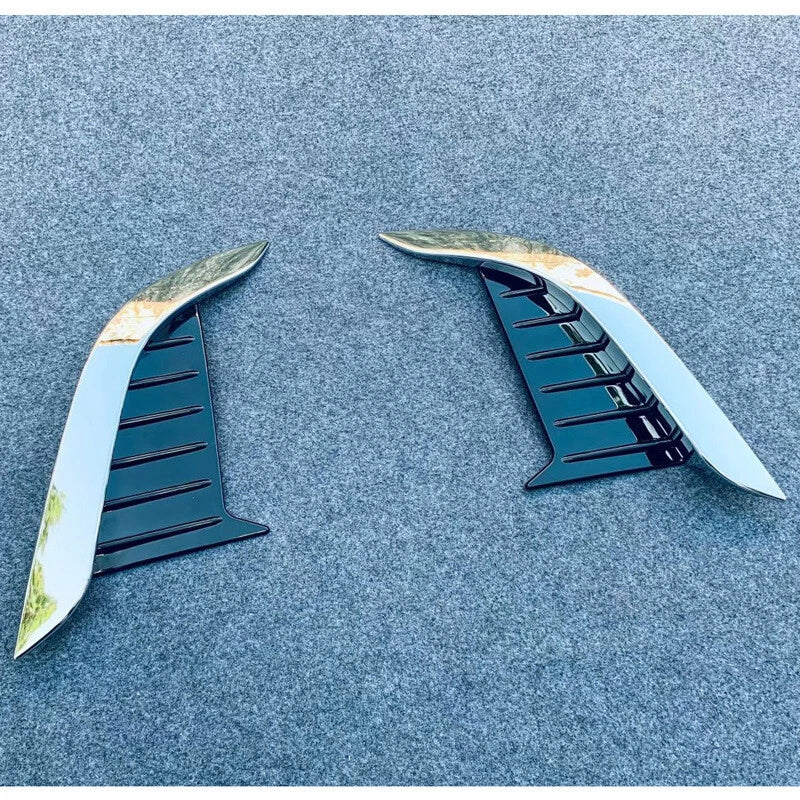 Toyota Corolla Cross Chrome Front Bumper Fog Light Cover Trims (2021–2023)