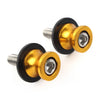 KAWASAKI ZX6R (2012-2021) Gold 8MM Swingarm Spools Slider Stand Screws