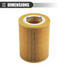BMW 330Ci Engine Oil Filter with Gasket Set (2001-2006)