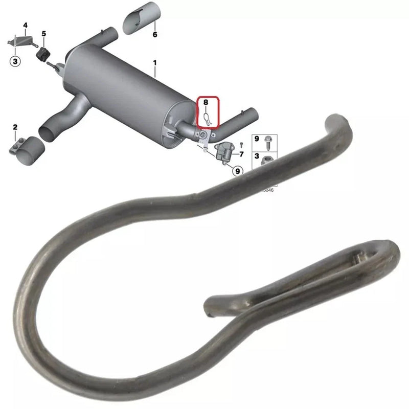 BMW Exhaust Flap Control Valve Spring Clip