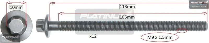 Holden Cruze JH 1.4L A14NET LUJ Turbo CYLINDER HEAD BOLT SET (2011–2015)