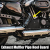 Harley Flame Black Set Motorcycle Exhaust Heat Shield Pipe Shield