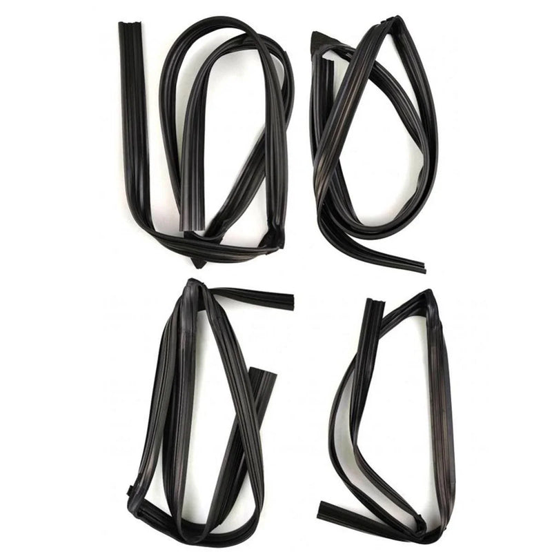 Glass Run Door Channel Weatherstrip Set 4 Fits Honda Accord 4D Sedan 2003-05 D05