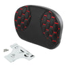 Harley Electra Glide Softail Black Red Passenger Sissy Bar Backrest Pad