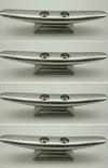 Boat Cleats x4 Narrow Base 316 Stainless Steel Heavy Duty 150mm