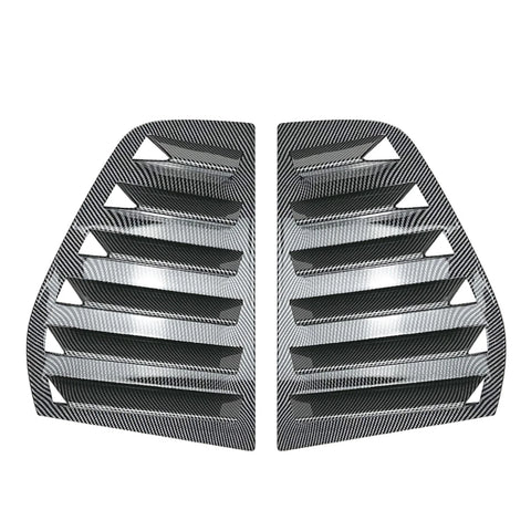 Volkswagen Golf MK5 2 x Rear Side Window Louver Covers (2003-2009)