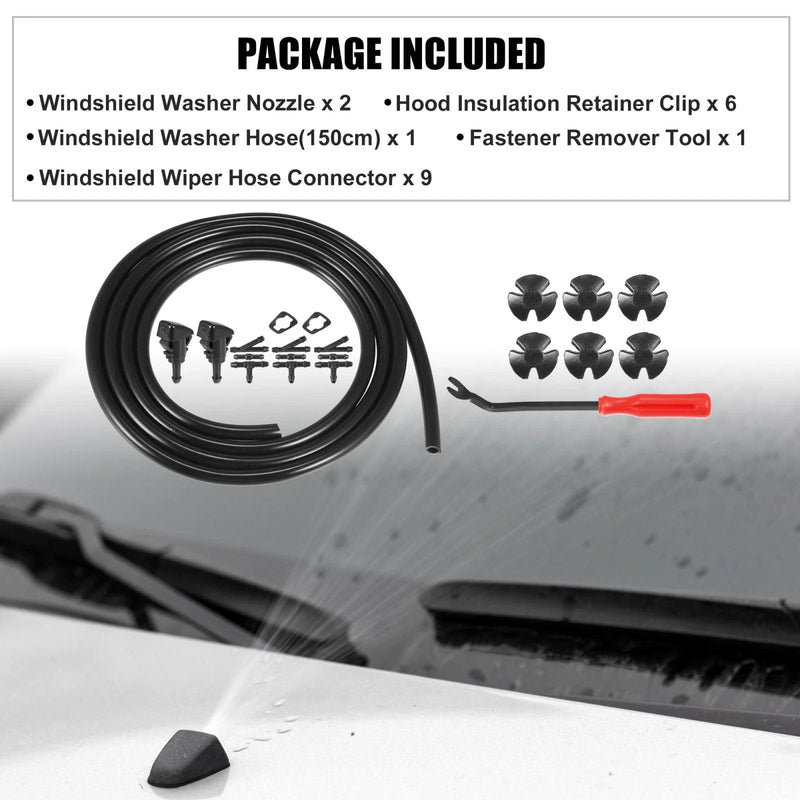 Dodge Avenger 21 x Front Windshield Washer Nozzle Kit (2008-2011)