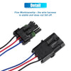 BMW 1 Set 3-Pin Male/Female Triple Shroud Connector Plug