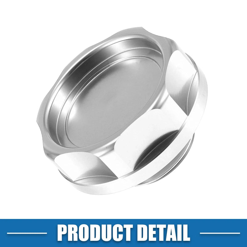 Honda Engine Silver Tone Oil Filler Cap Tank Cover
