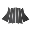 Infiniti FX35 FX45 Carbon Fiber Black 6 x Door Pillar Window Trim