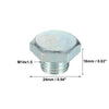 Buick Silver Tone M14x1.5 Car Oil Drain Plug with Washer 4x