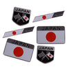 Car Trunk 6 x 3D Japan Flag Fender Badge Emblem Decal
