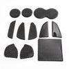 Dodge Challenger 11Pc Carbon Fiber Door Slot Pad Trim Covers (2015-2020)