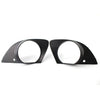BMW E65 E66 750i 760Li Black Fog Light Lamp Covers (2006-2008)