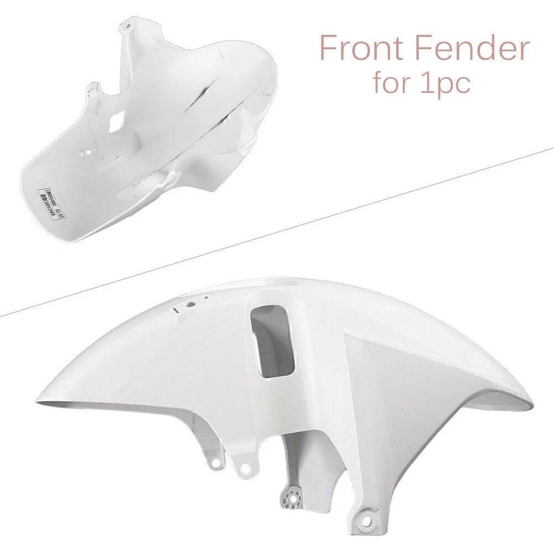 Honda CBR 954RR (2002-2003) - 1PC White Front Fender Mud Guards