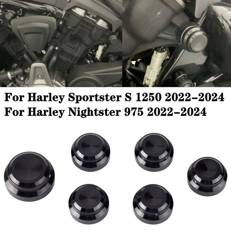 Harley Sportster S 1250 Nightster 975 (2022-2024) Black Nut Cover Cap