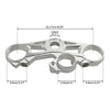 BMW S1000RR Silver Upper Fork Cross Brace Triple Clamp (2015-2019)